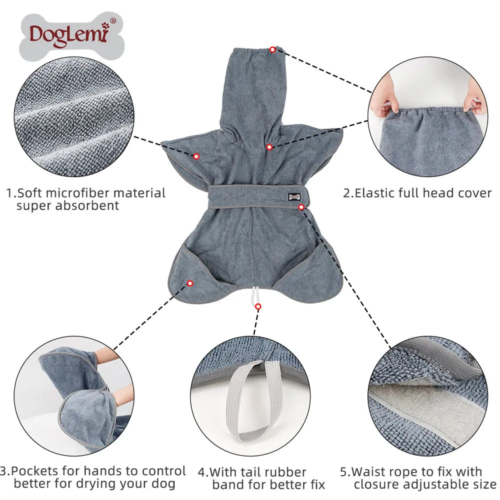 Halat-Prosop din Microfibră pentru Câini - imaginea 5