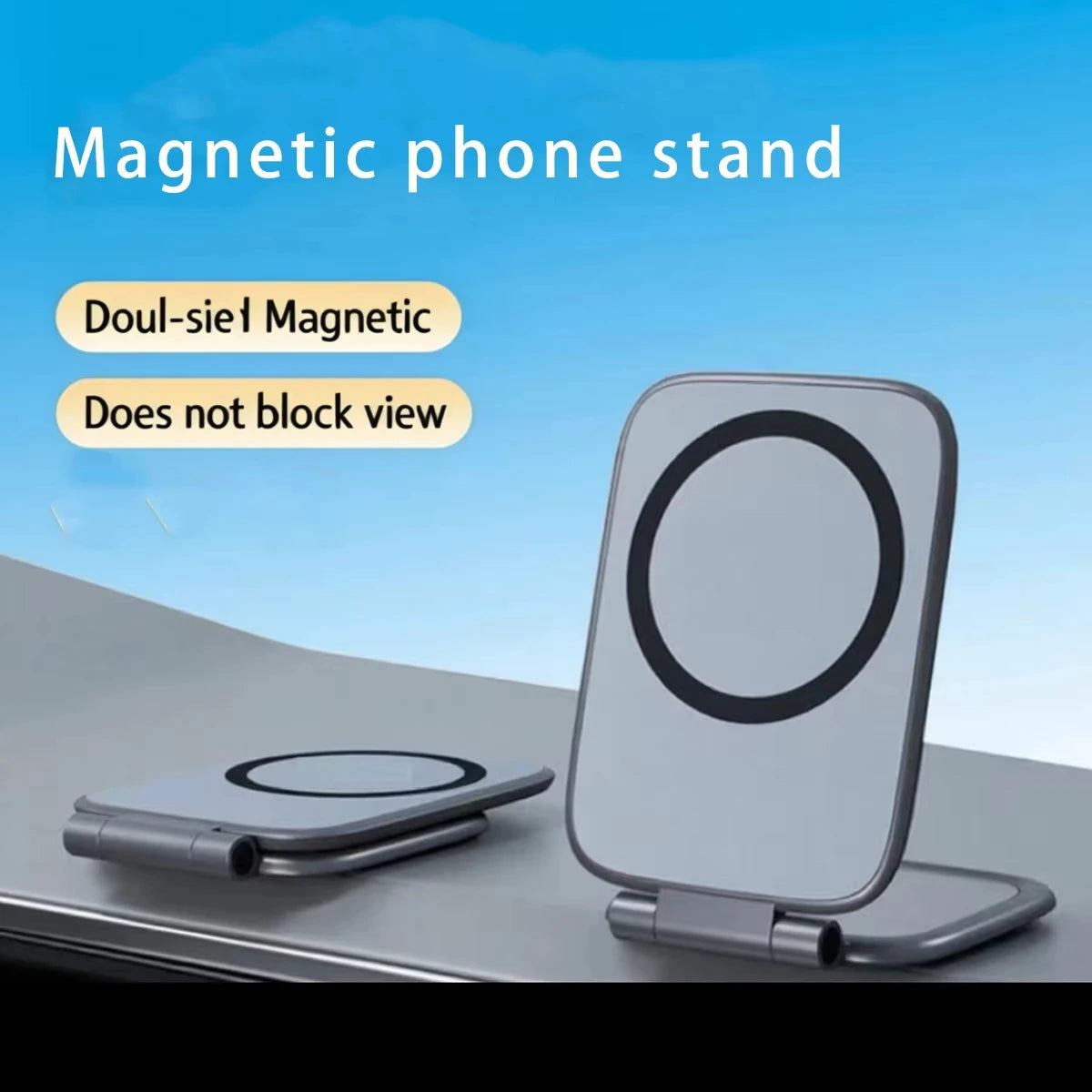 Suport Auto Magnetic Dublu, Pliabil