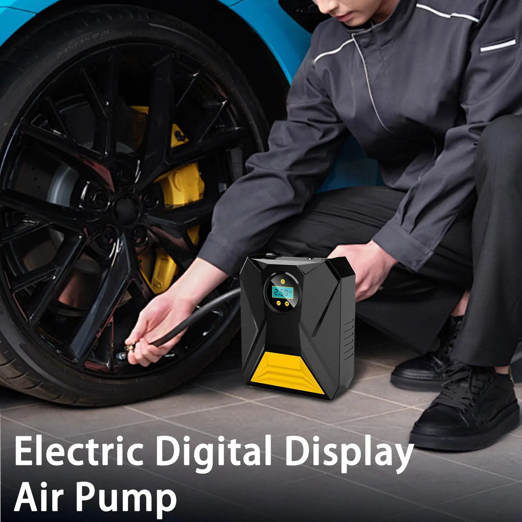Mini Pompă Electrică Portabilă cu Lanternă și Power Bank