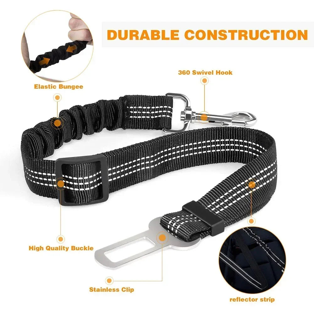 Ham cu Lesă Reflectorizantă Elastică pentru Câini - imaginea 2