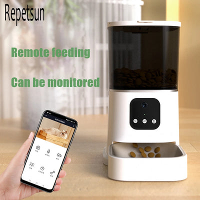 Dozator Automat de Hrană Smart cu Temporizator