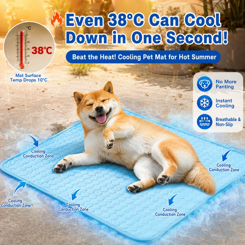 Covoraș Răcoritor cu Gel pentru Câini și Pisici – M (50×40 cm)
