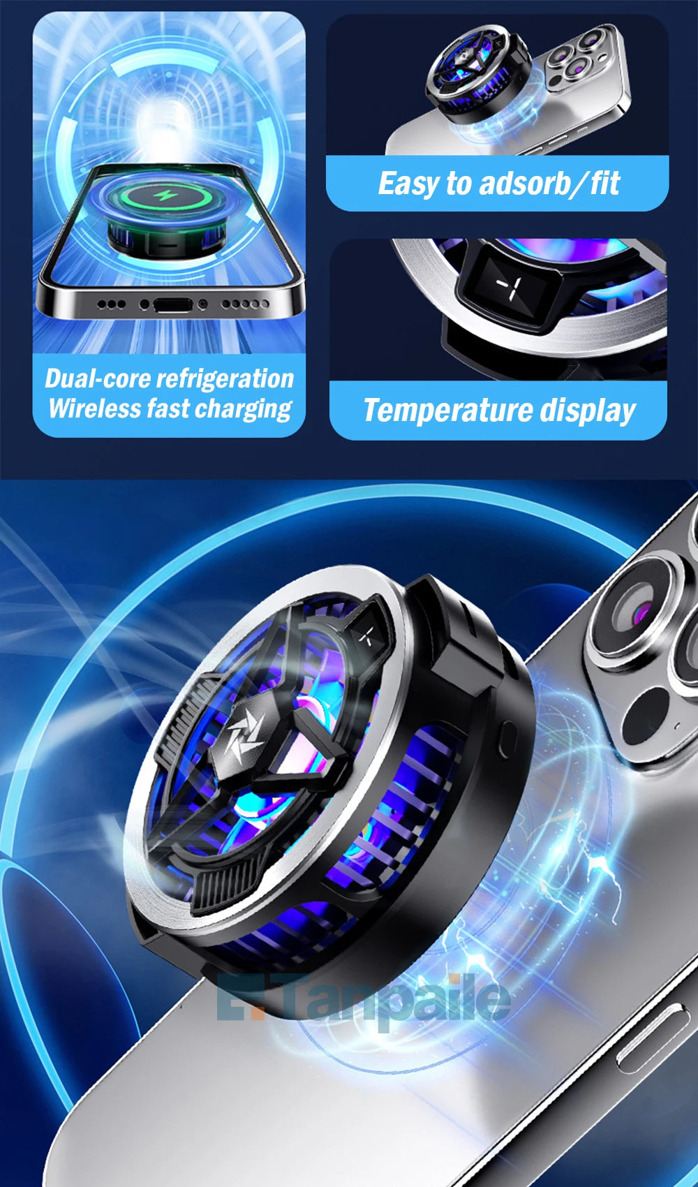 Cooler Magnetic pentru Telefon, Gaming