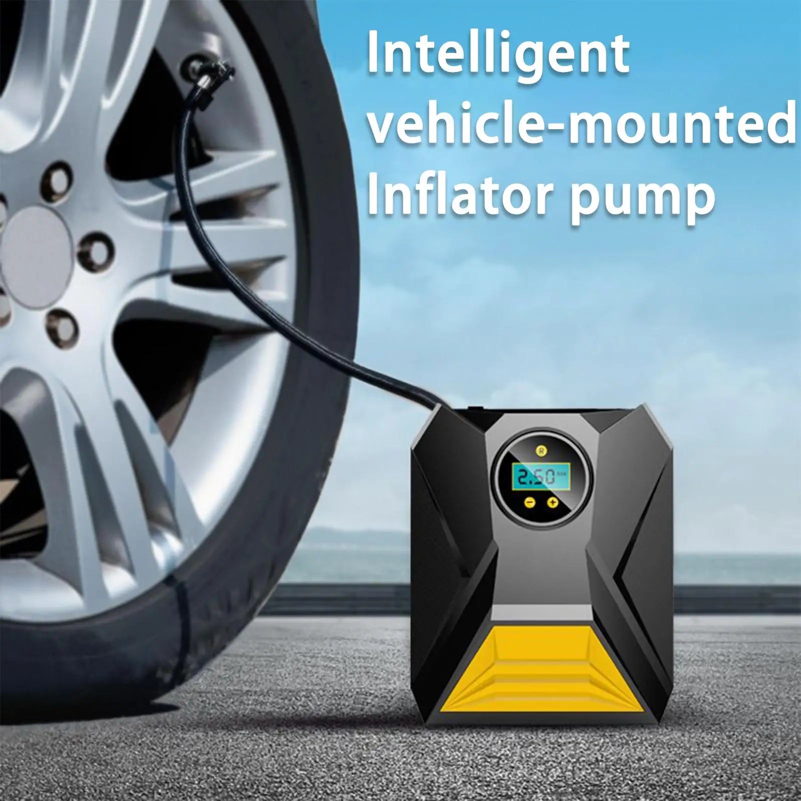 Mini Pompă Electrică Portabilă cu Lanternă și Power Bank