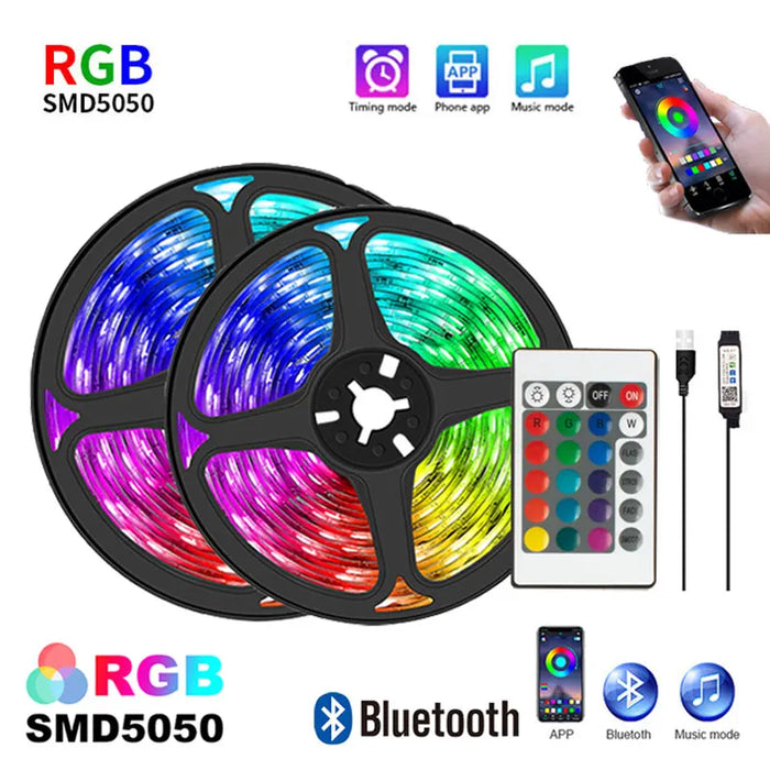 Bandă LED RGB cu Control prin Aplicație