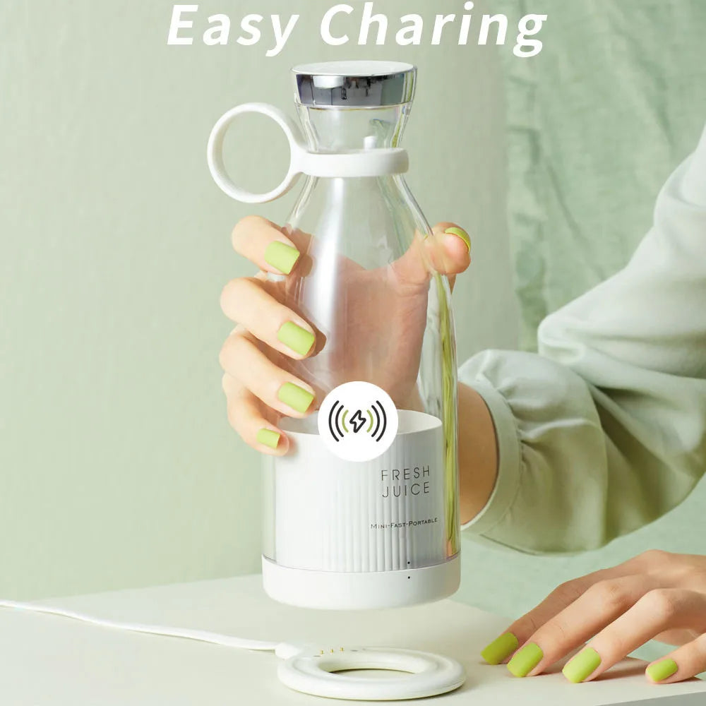 Blender Portabil USB-C 350ml 6 Lame Inox - imaginea 4