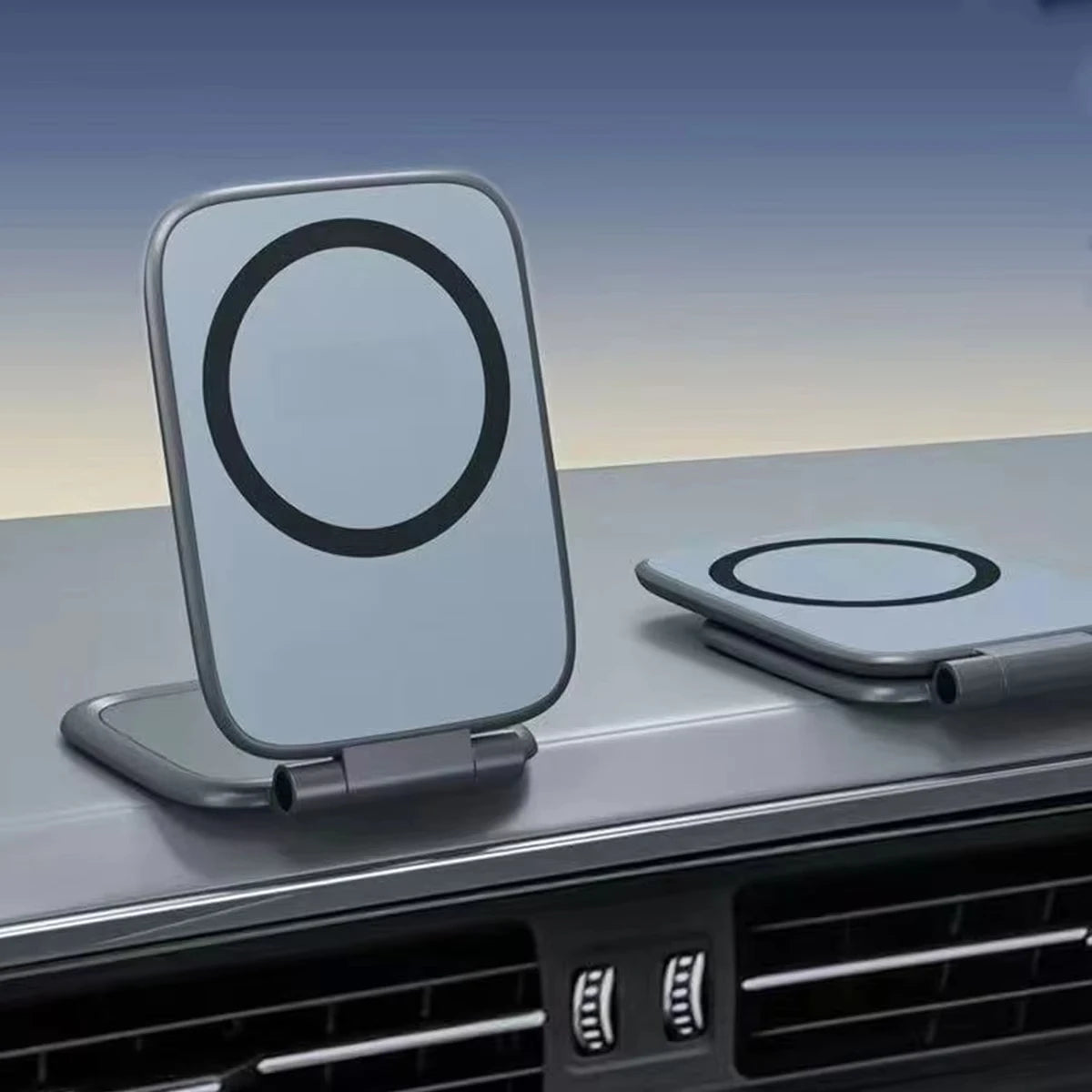 Suport Auto Magnetic Dublu, Pliabil