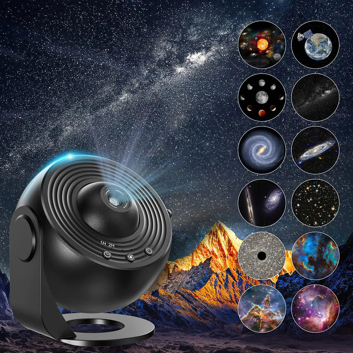 Proiector Galaxie 13-în-1 cu Lumină de Noapte