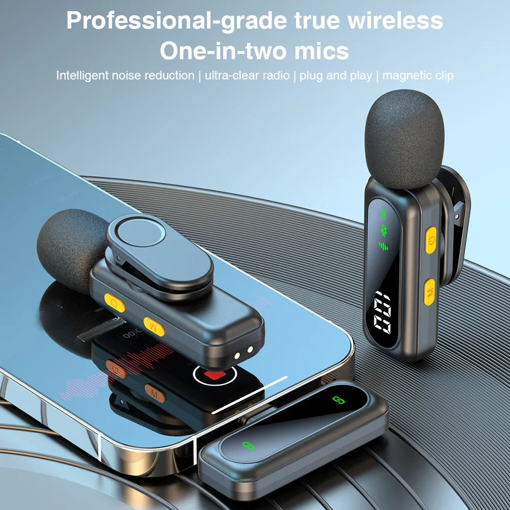 Microfon Lavaliera Wireless cu Clips Magnetic