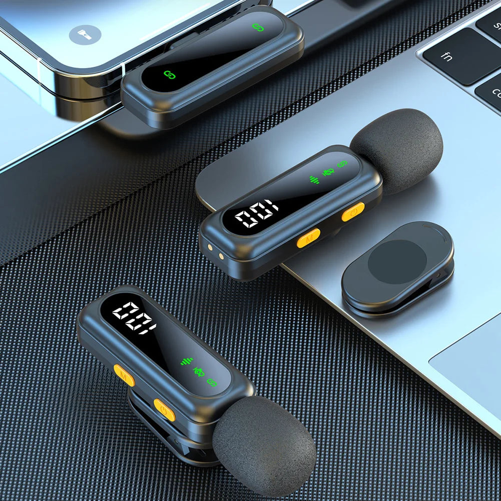 Microfon Lavaliera Wireless cu Clips Magnetic