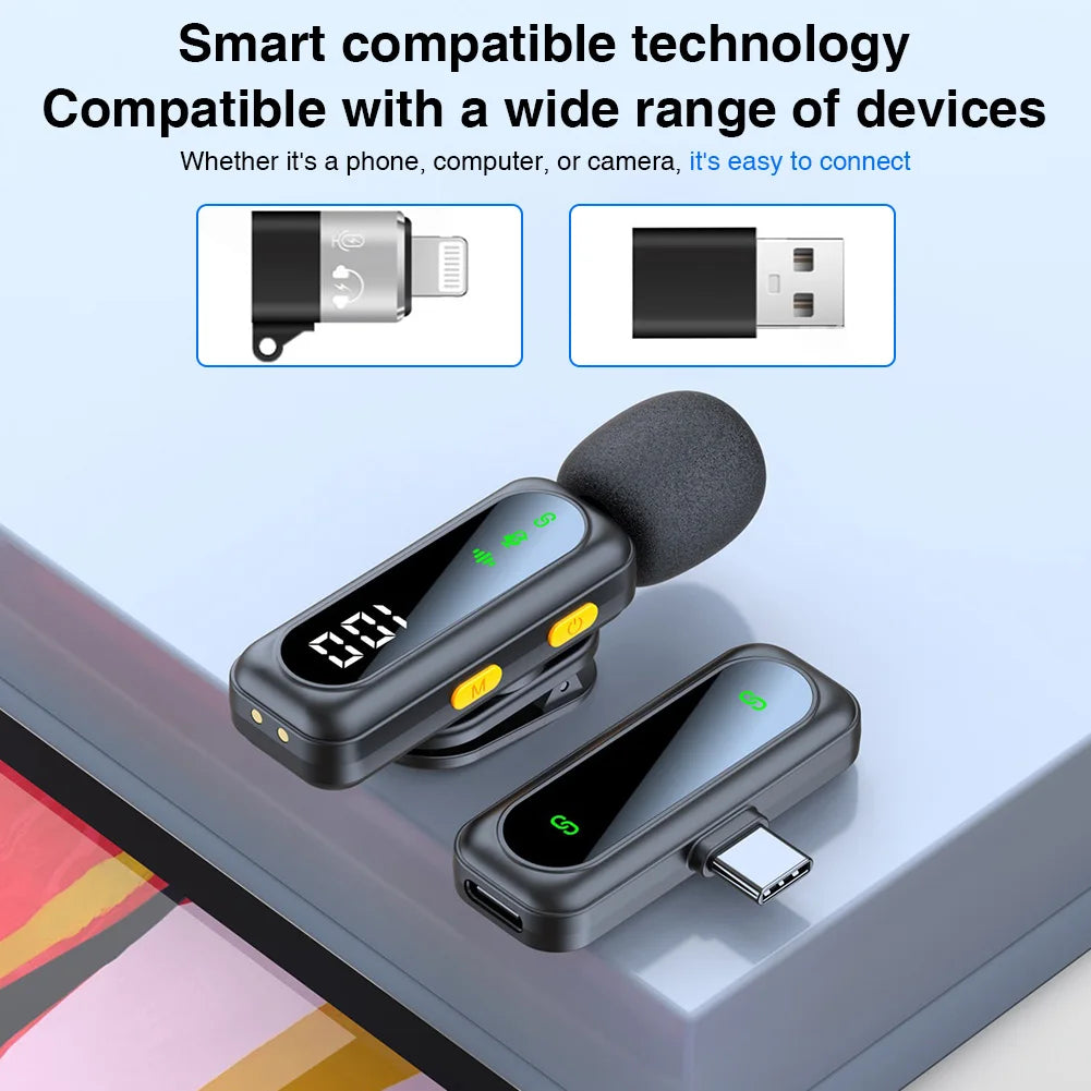 Microfon Lavaliera Wireless cu Clips Magnetic